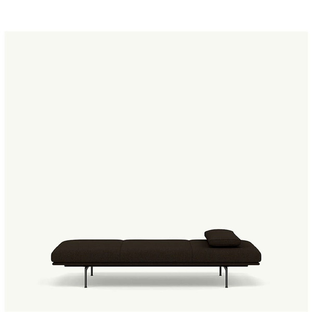 Muuto Outline Daybed Inkl. Pude - Hallingdal 376 Hallingdal 376/Black