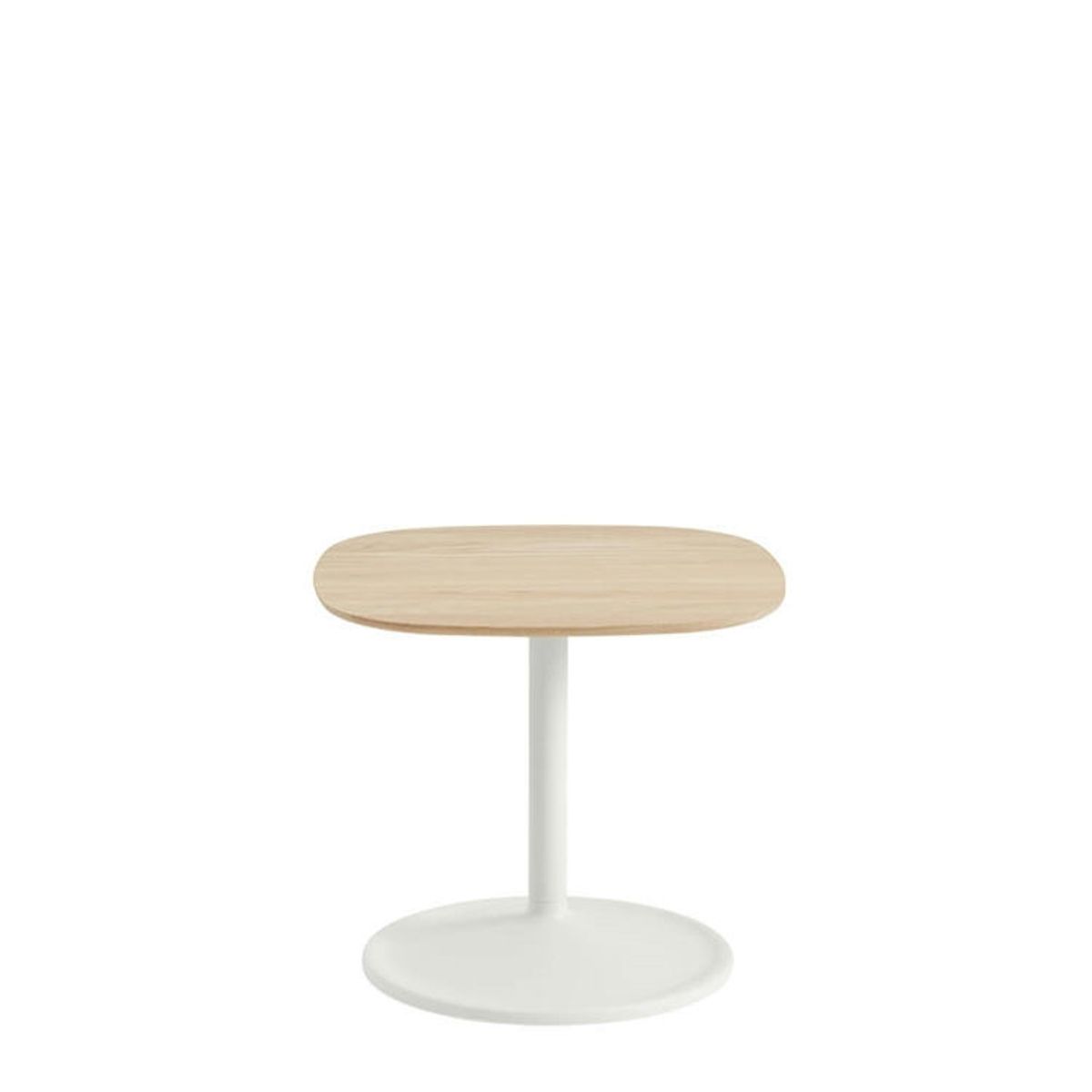 Muuto Soft Sidebord Solid Oak/Off White 45x45h: 40 cm