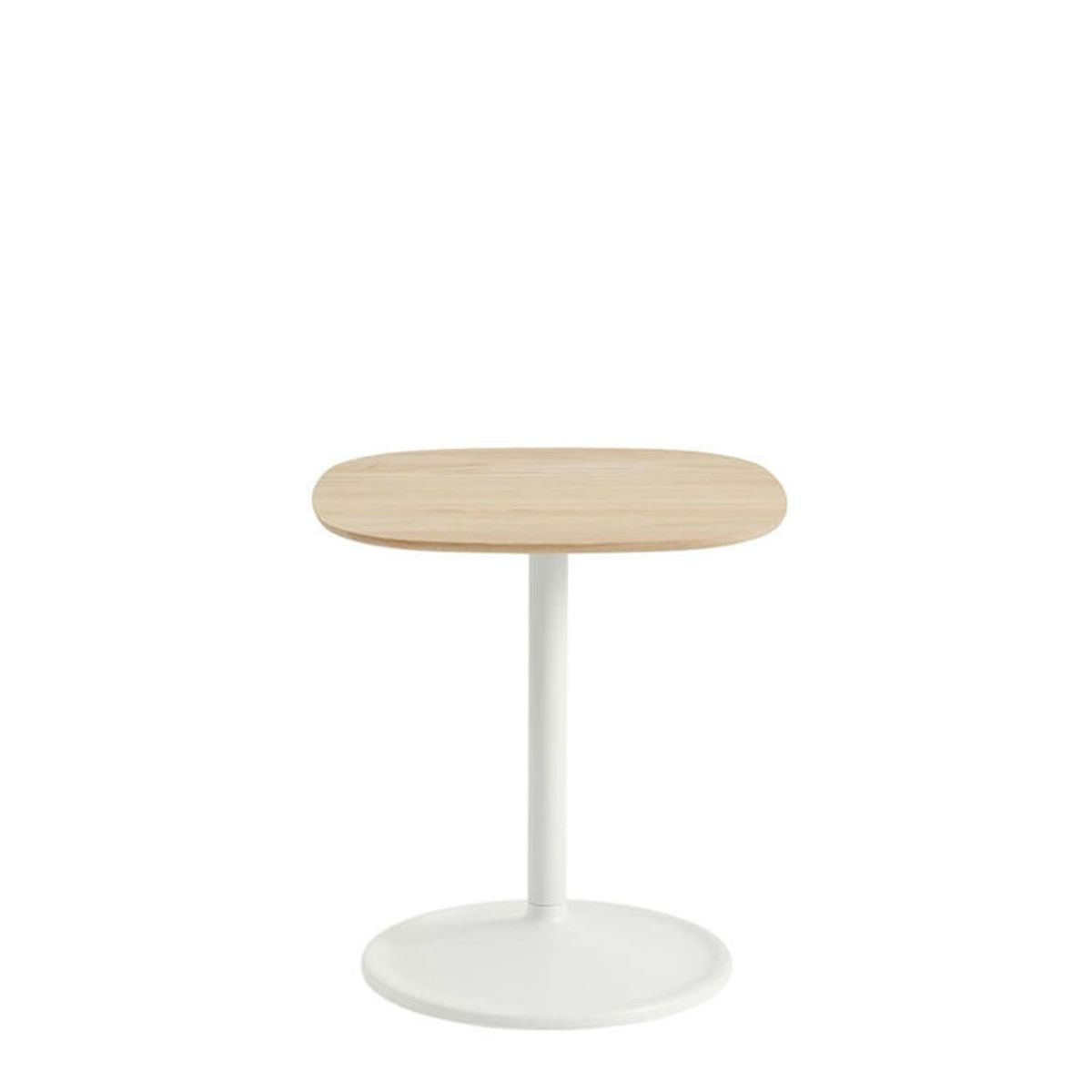 Muuto Soft Sidebord Solid Oak/Off White 45x45h: 48 cm