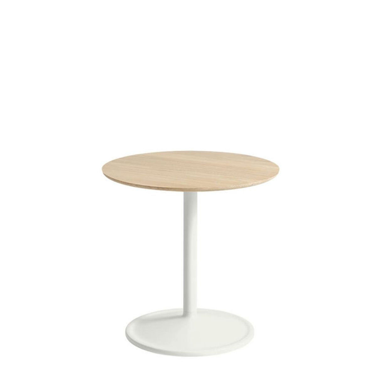 Muuto Soft Sidebord Solid Oak/Off White Ø48h: 48 cm