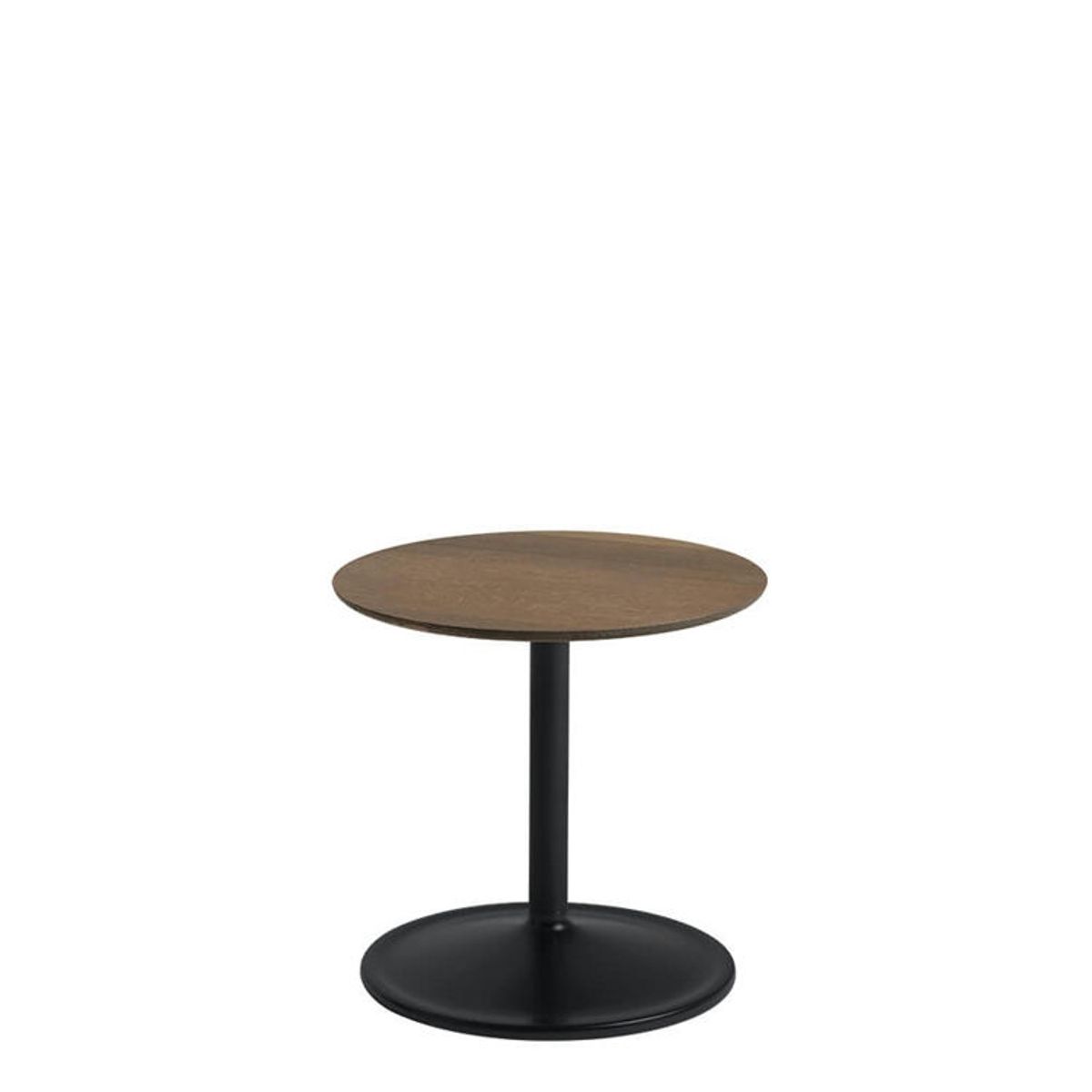 Muuto Soft Sidebord Solid Smoked Oak/Black Ø41h: 40 cm