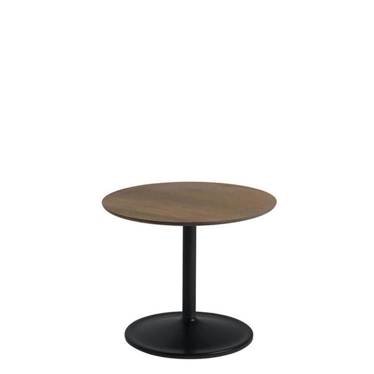 Muuto Soft Sidebord Solid Smoked Oak/Black Ø48h: 40 cm