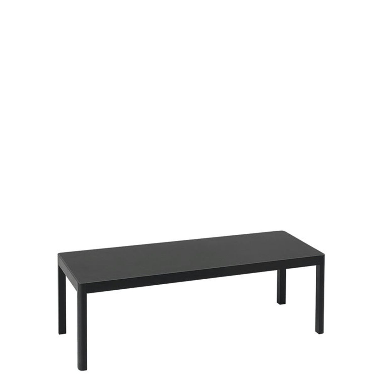 Muuto Workshop Coffee Table Linoleum Lang Black Linoleum/Black