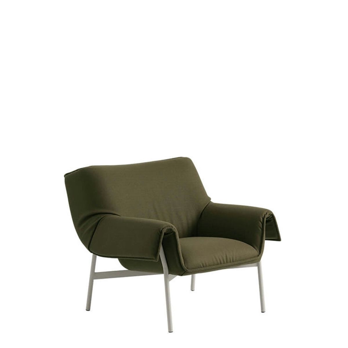 Muuto Wrap Lounge Chair - Sabi 151/Sort Divina 984/Grey