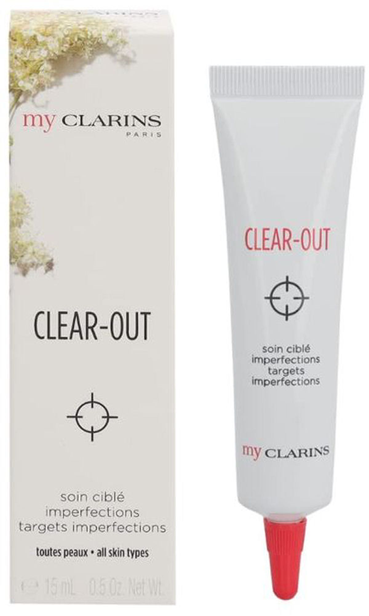 My clarins paris clear-out targets imperfections all skin types 15ml