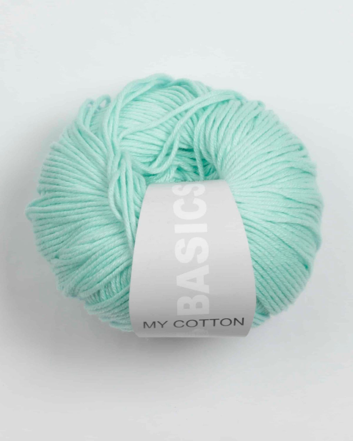 My Cotton Basics i flere farver - Lana Grossa - 09 Lys turkis - 30% Polyacryl, 70% Bomuld