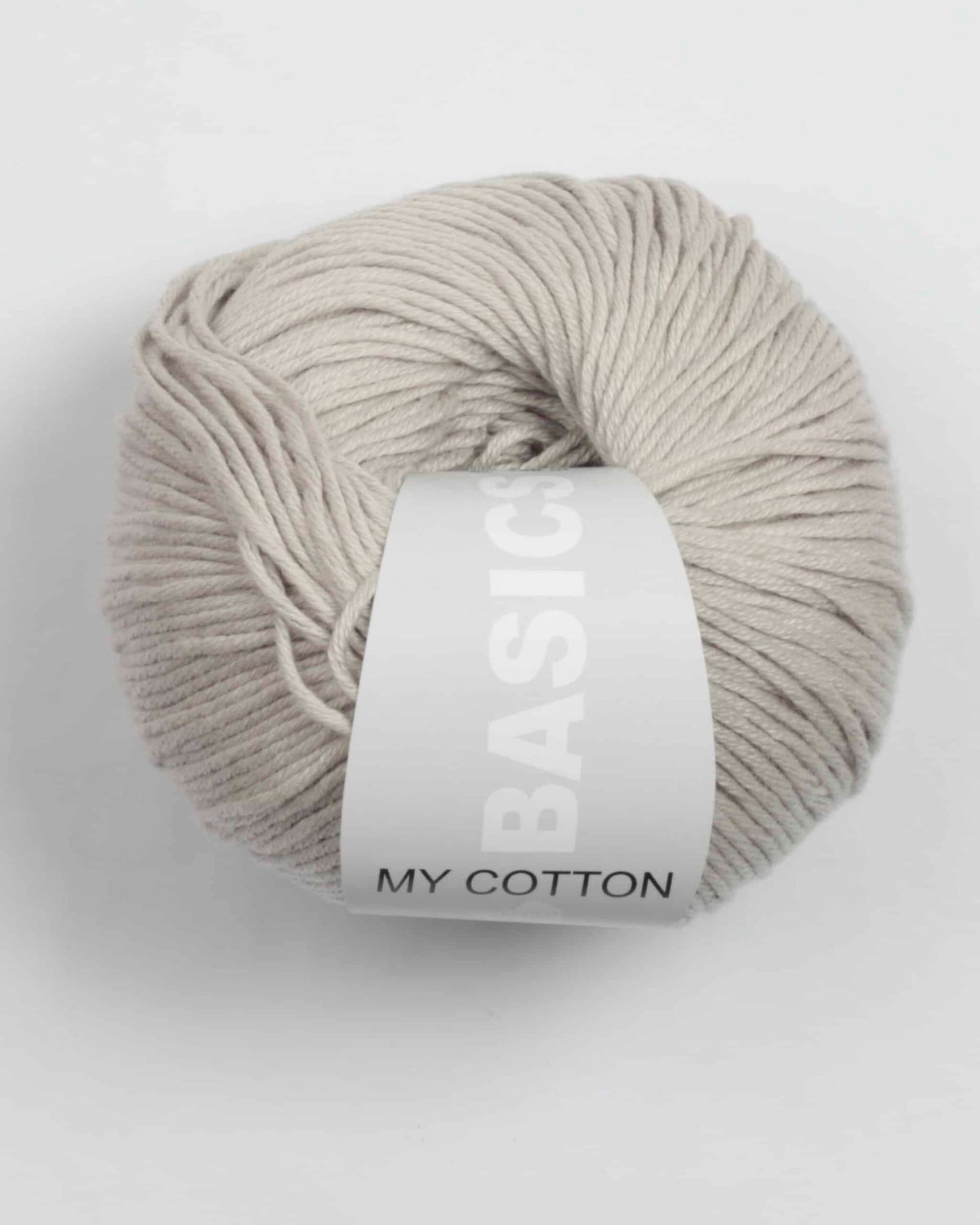 My Cotton Basics i flere farver - Lana Grossa - 18 Lys grå - 30% Polyacryl, 70% Bomuld