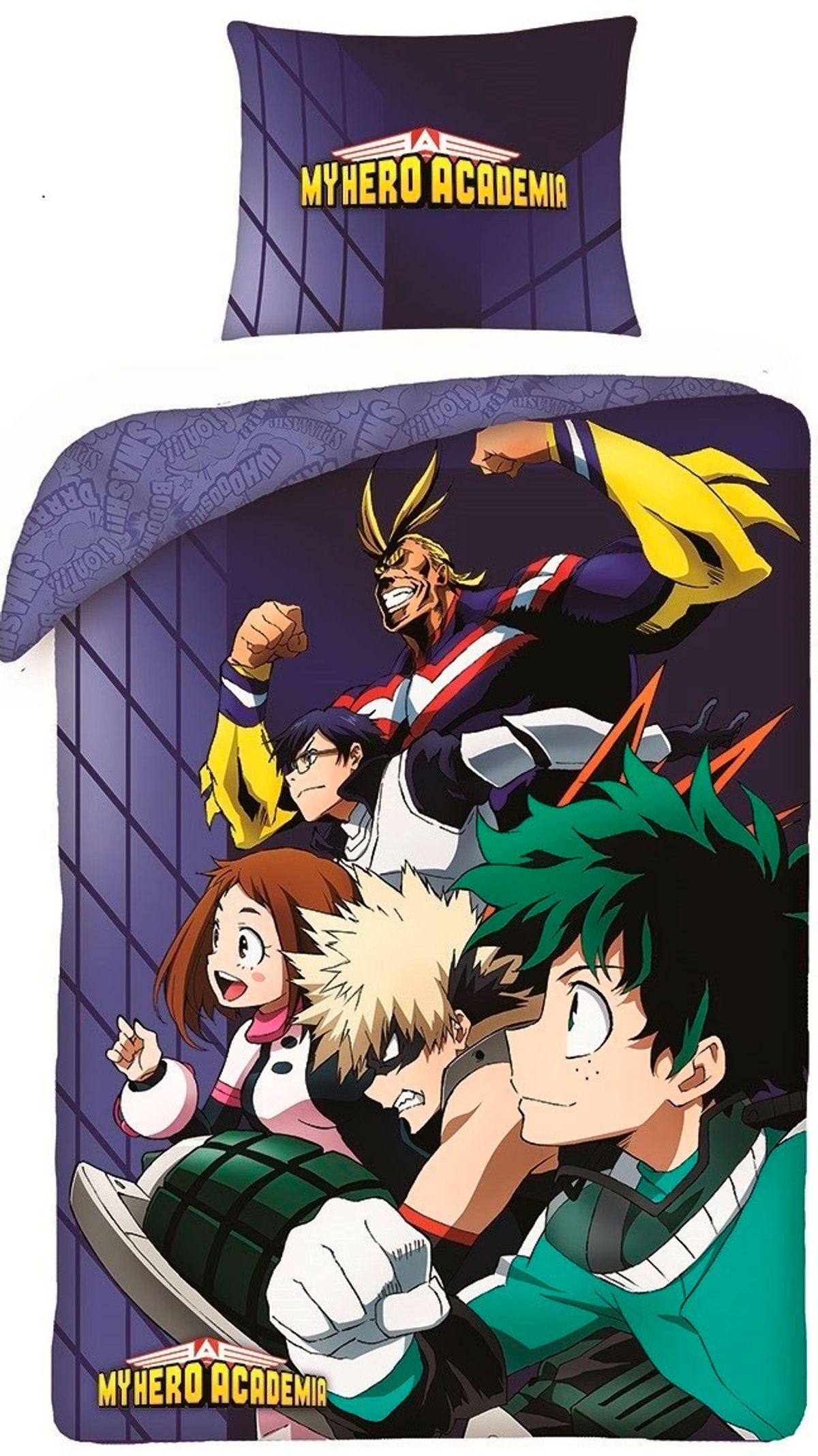 My Hero Academia Sengetøj + Rygsæk model 3 - 100 procent bomuld