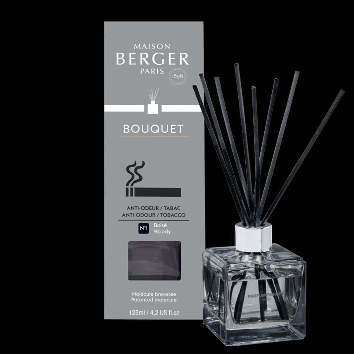 MY HOME FREE FROM TOBACCO ODOUR DUFTPINDE - CUBE SCENTED BOUQUET - MAISON BERGER PARIS - Scented Bouquet / Flakon m. Duftpinde - Maison Berger Paris - StudioBuus