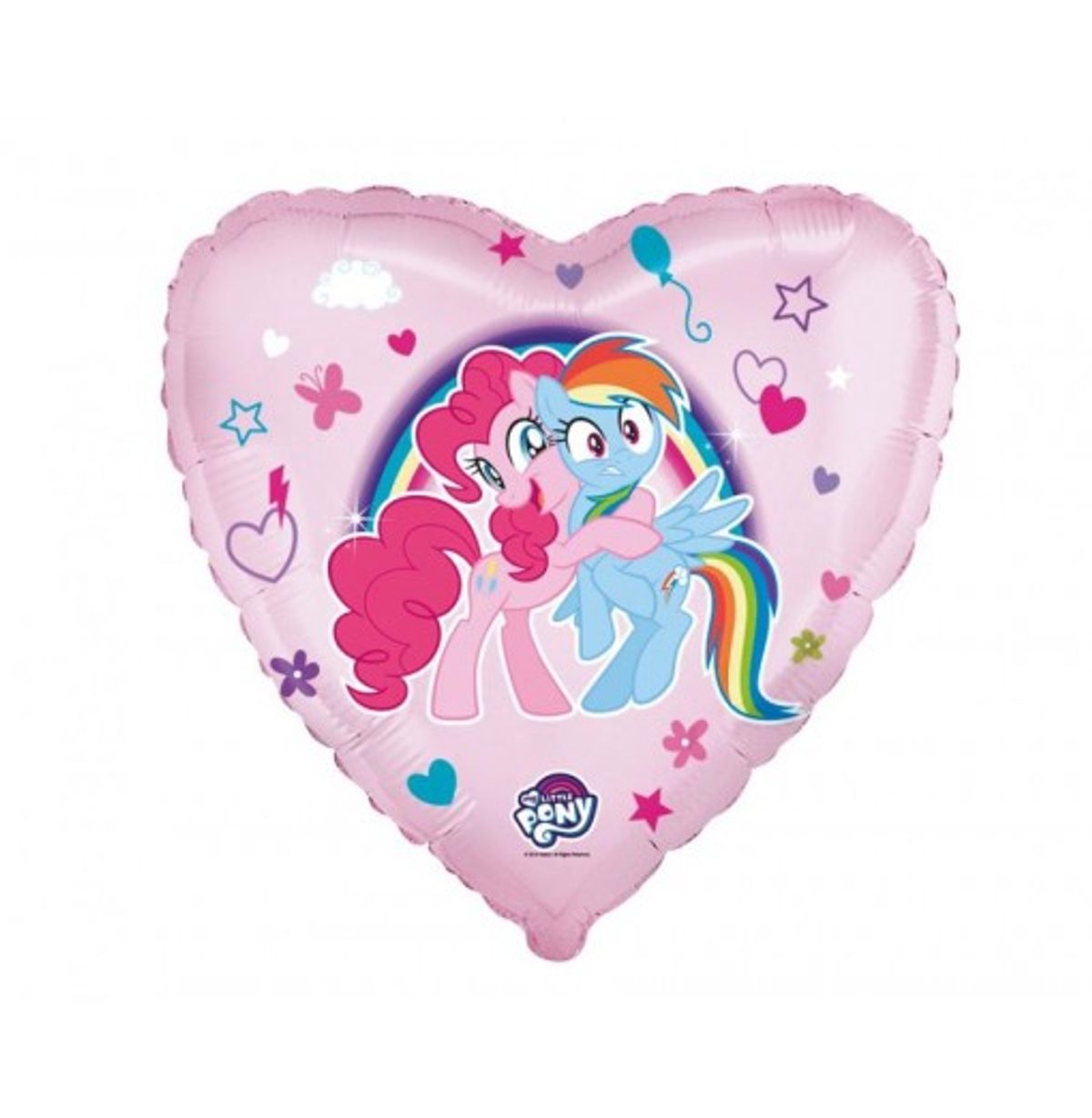 My Little Pony Hug hjerte folieballon, 18" / 46 cm - Folieballoner