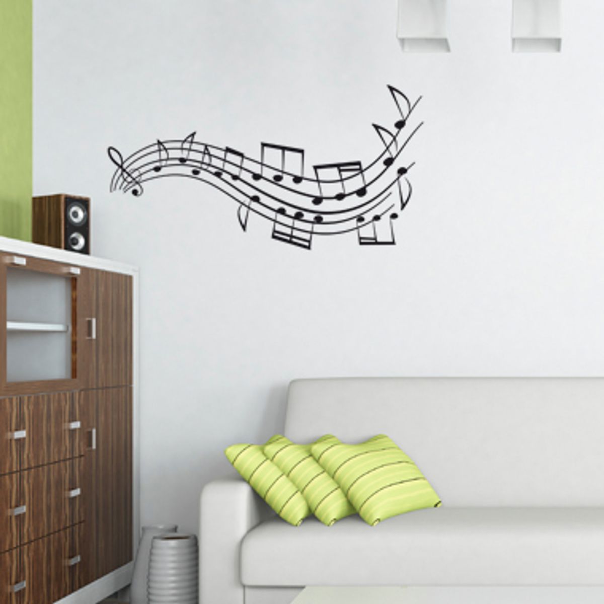 Mymusic wallsticker af Heidi Holm Pedersen, 30x58 cm