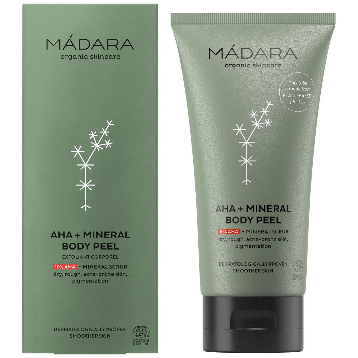 Mádara, AHA+Mineral Body Peel, 175 ml.