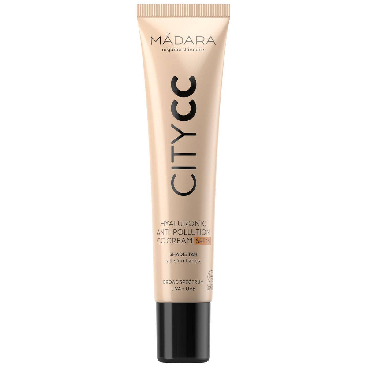 Mádara, CityCC Hyaluronic Anti-Pollution CC Cream, SPF 15, Tan, 40 ml.