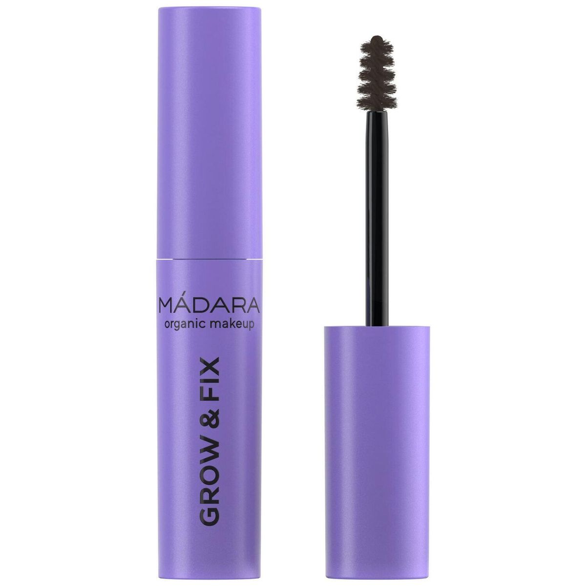 Mádara, GROW & FIX Tinted Gel, Fv. #4 Dark Brown, 4,25 ml. - Makeup, Brynfarve, brynstyling, Bryn Farve, Fyldigere Bryn