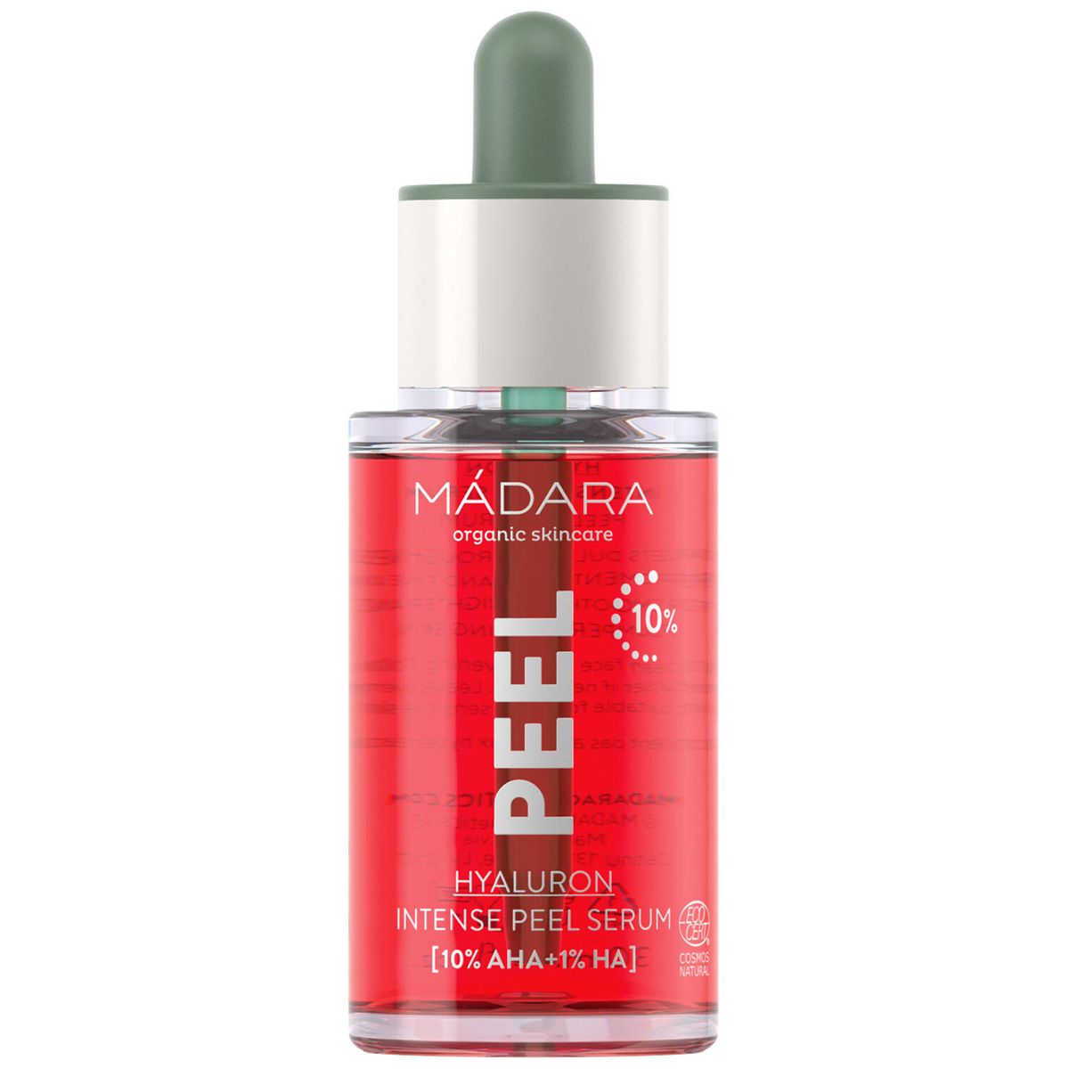 Mádara, PEEL Hyaluron Intense Peel Serum, 30 ml. - Ansigtspleje, Hudpleje, Peeling, Mask, Eksfoliering, Ansigtspeeling, Leave-on Peeling, AHA Syre, Dermatologisk Testet