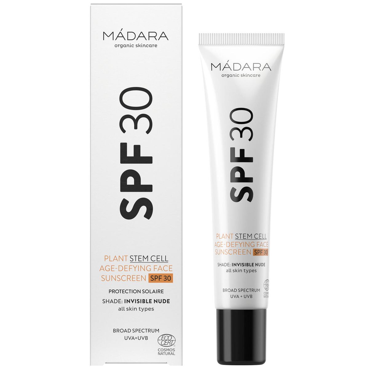 Mádara, Plant Stem Cell Age-defying Face Sunscreen SPF30, 40 ml.