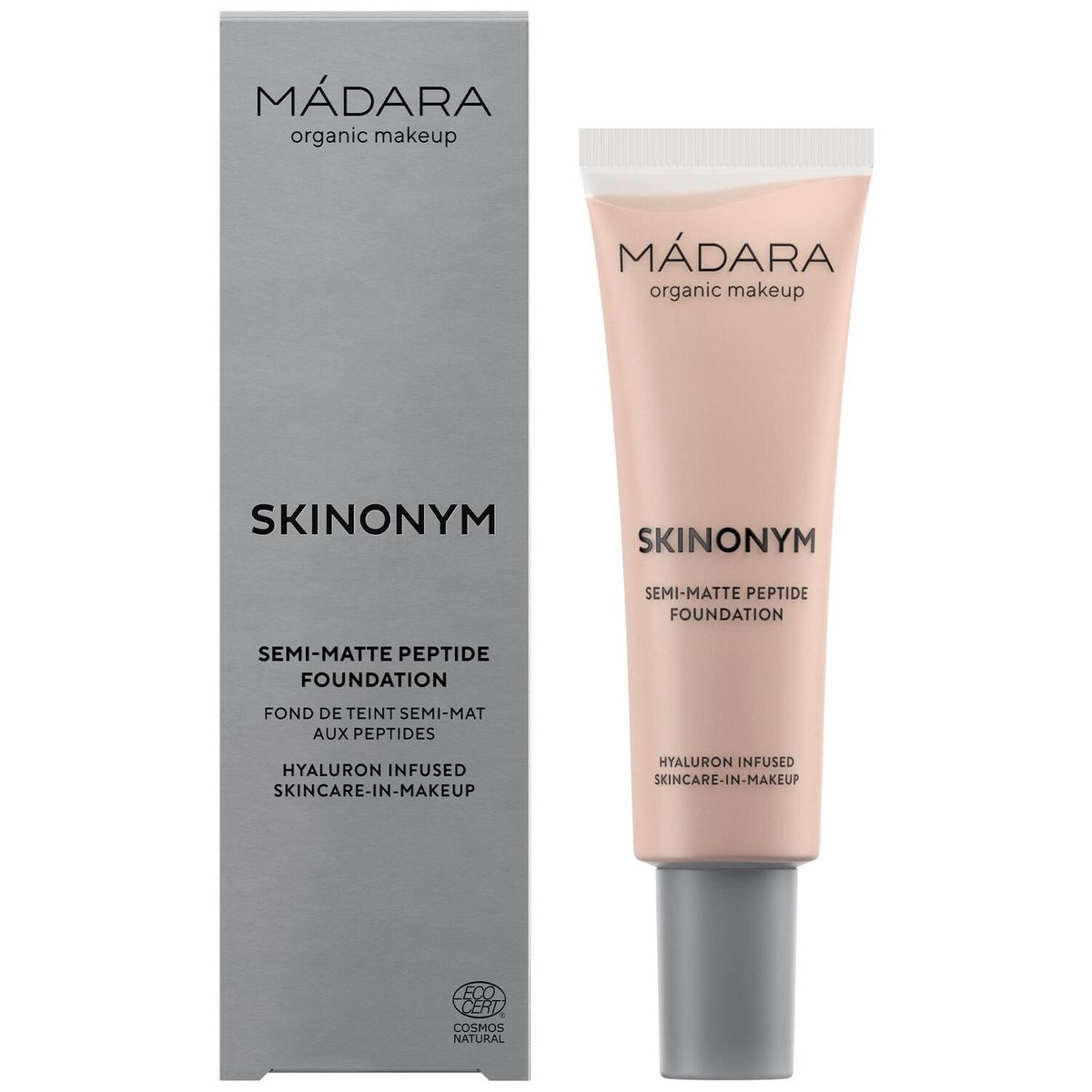 Mádara, Skinonym Semi-Matte Peptide Foundation, #30 ROSE IVORY, 30 ml. - Makeup, Sminke, Foundation, Flydende Foundation, Opstramning