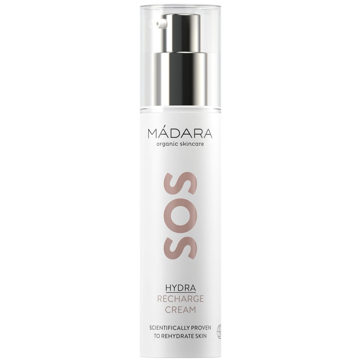 Mádara, SOS Hydra Recharge Cream, 50 ml. - Ansigtspleje, Hudpleje, Sensitiv hud, Rosacea, Beskyttelse til huden, Natcreme, Dagscreme, Fugt, Alle hudtyper