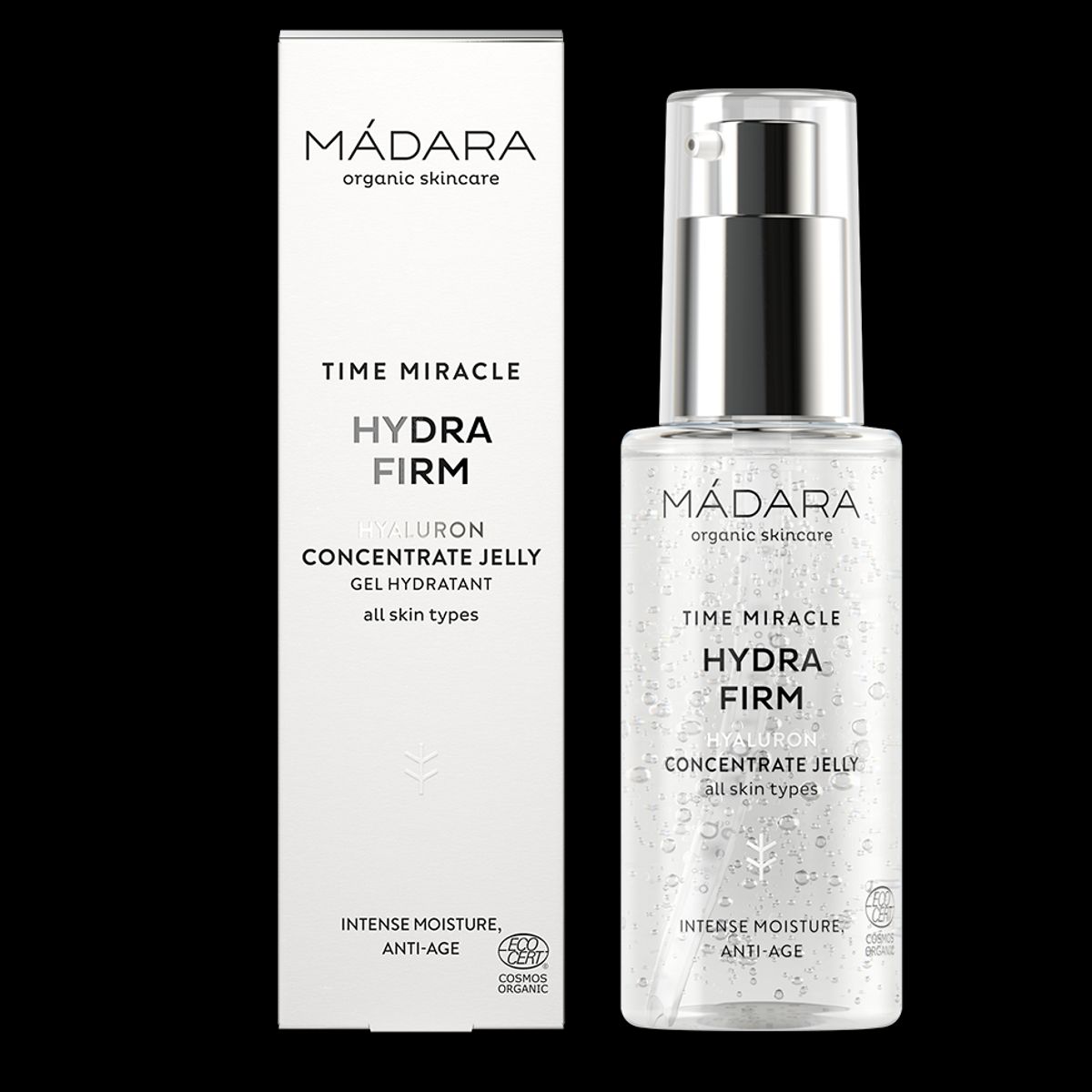 Mádara, Time Miracle Hydra Firm Hyaluron Concentrate Jelly, 75 ml. - Ansigtspleje, Hudpleje, Ansigtsserum, Serum, Opstrammende Creme, Hyaluronsyre, Dermatologisk testet hudpleje, Alle hudtyper