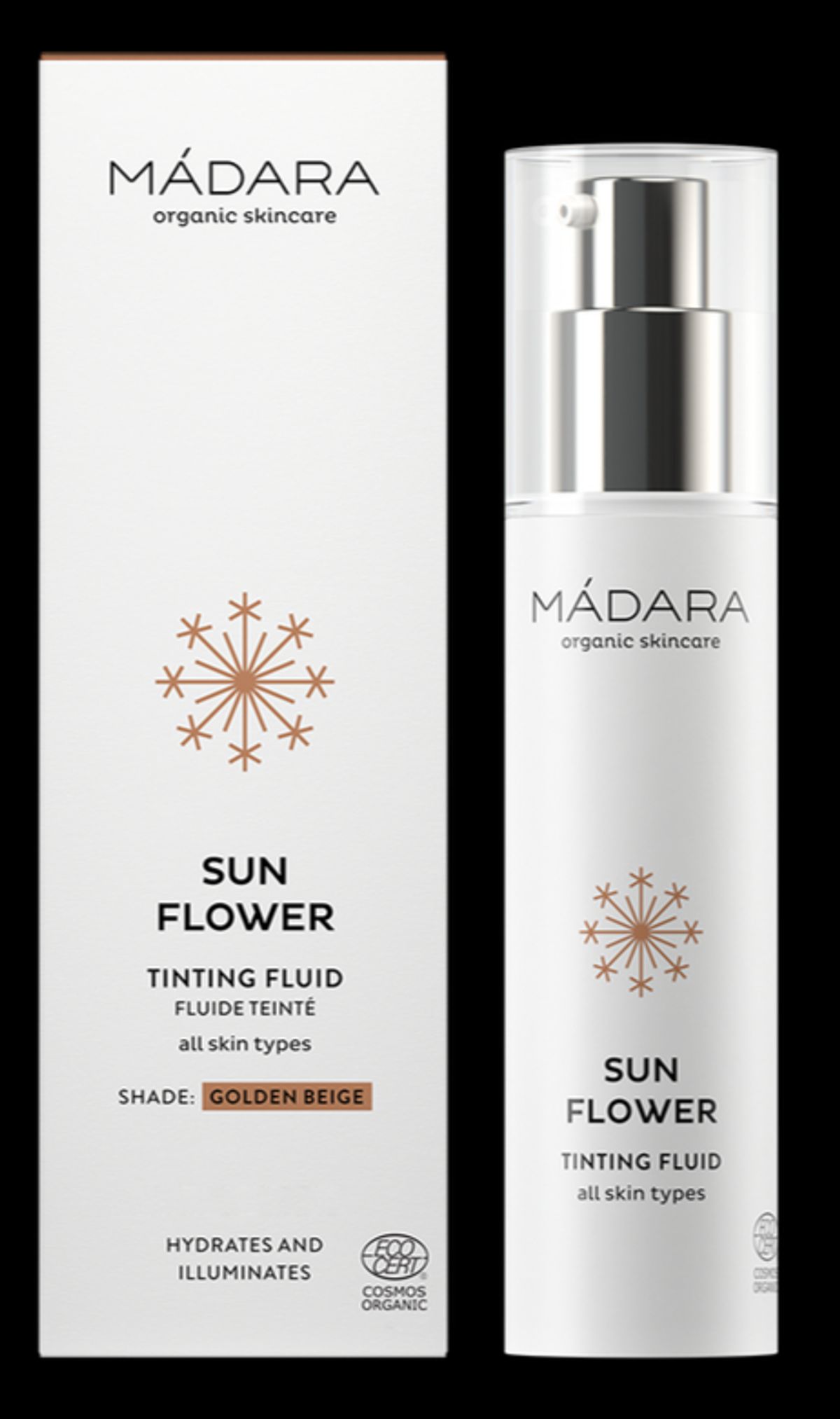 MÃDARA Sun Flower Golden Beige Tinting Fluid, 50ml.