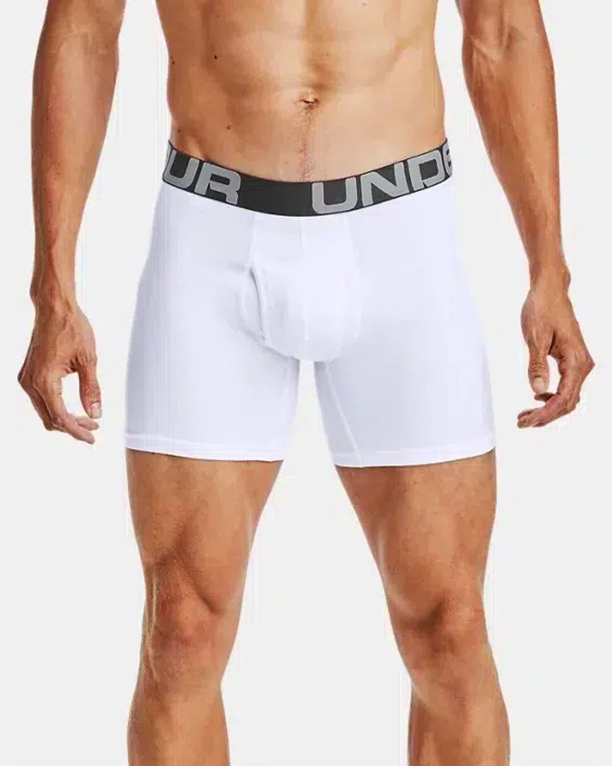 Mænds Under Armour - Charged Cotton Boxer 6in 3 Pack - Hvid XXL