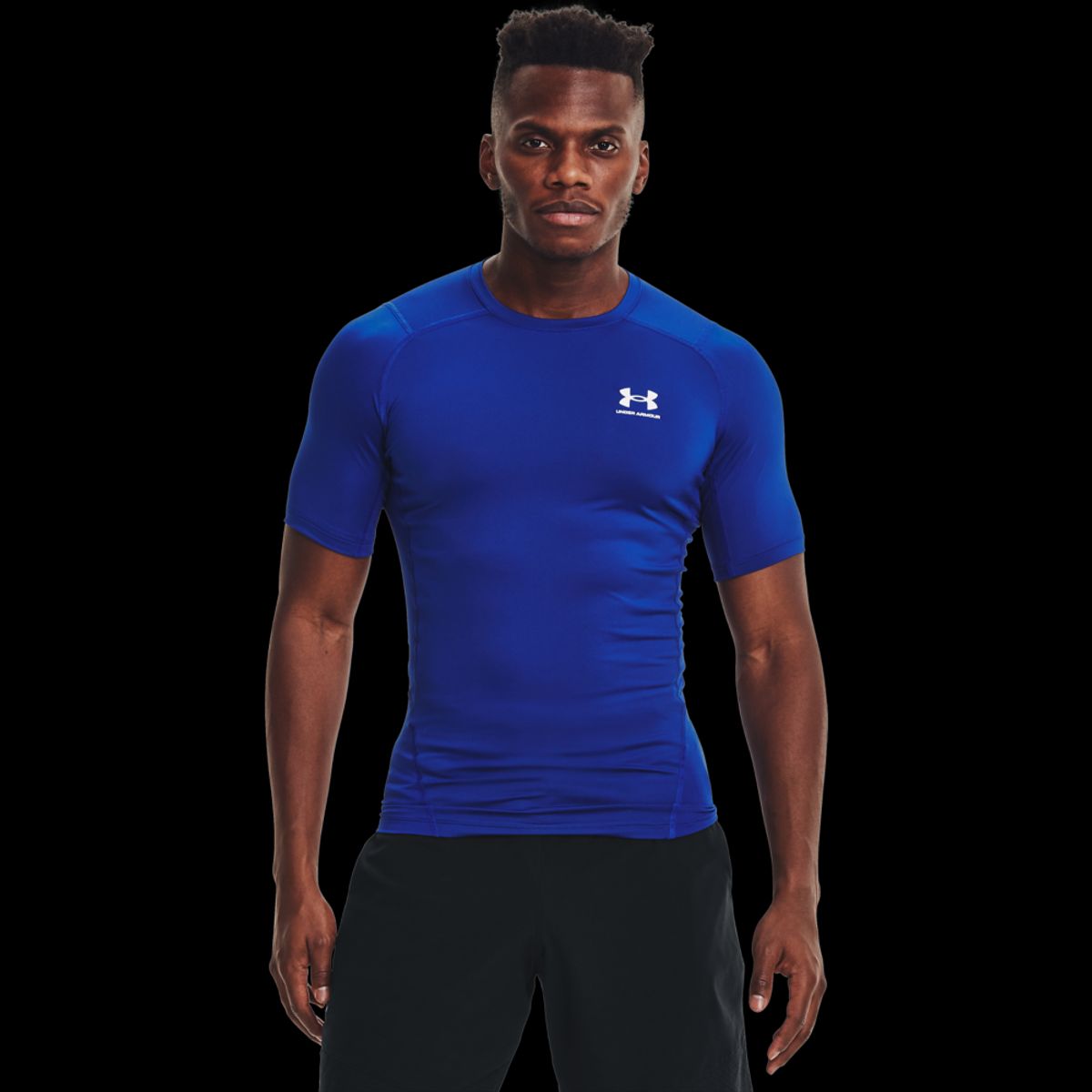 Mænds Under Armour - Compression SS T-shirt - Royal Blue M