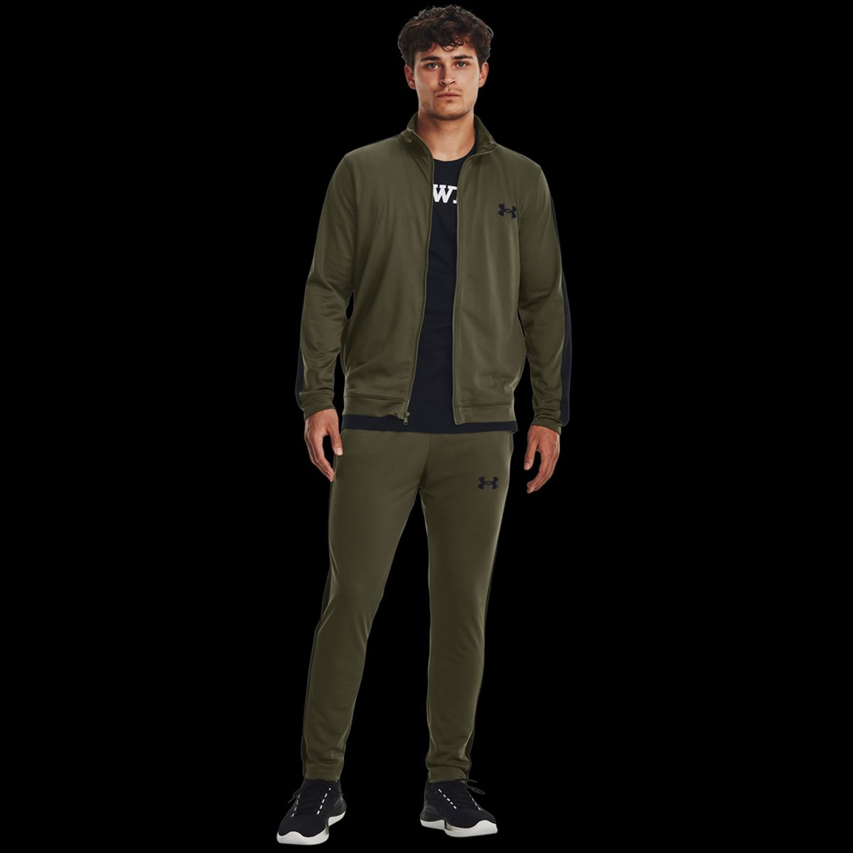 Mænds Under Armour - Knit Track Suit - Marine Green L