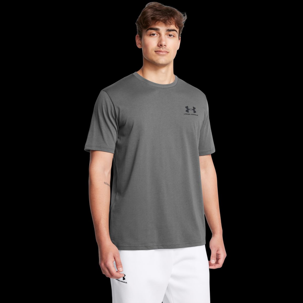 Mænds Under Armour - Sportstyle Left Chest - Castlerock L