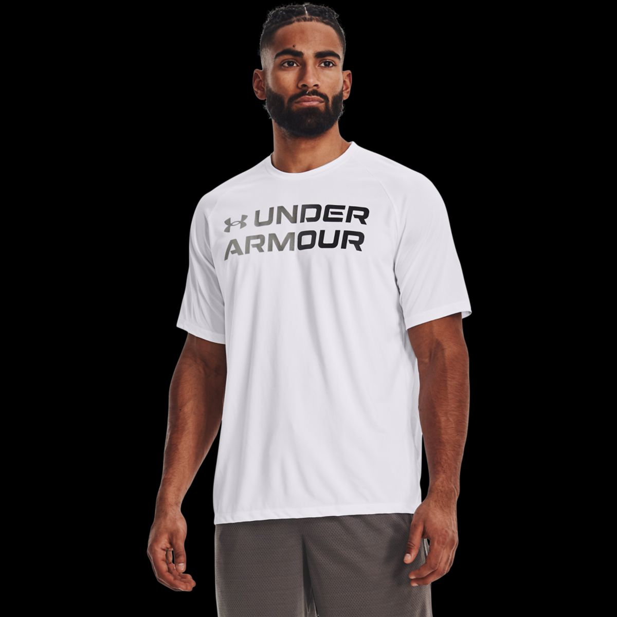 Mænds Under Armour Tech 2.0 Gradient T-shirt - White 3XL