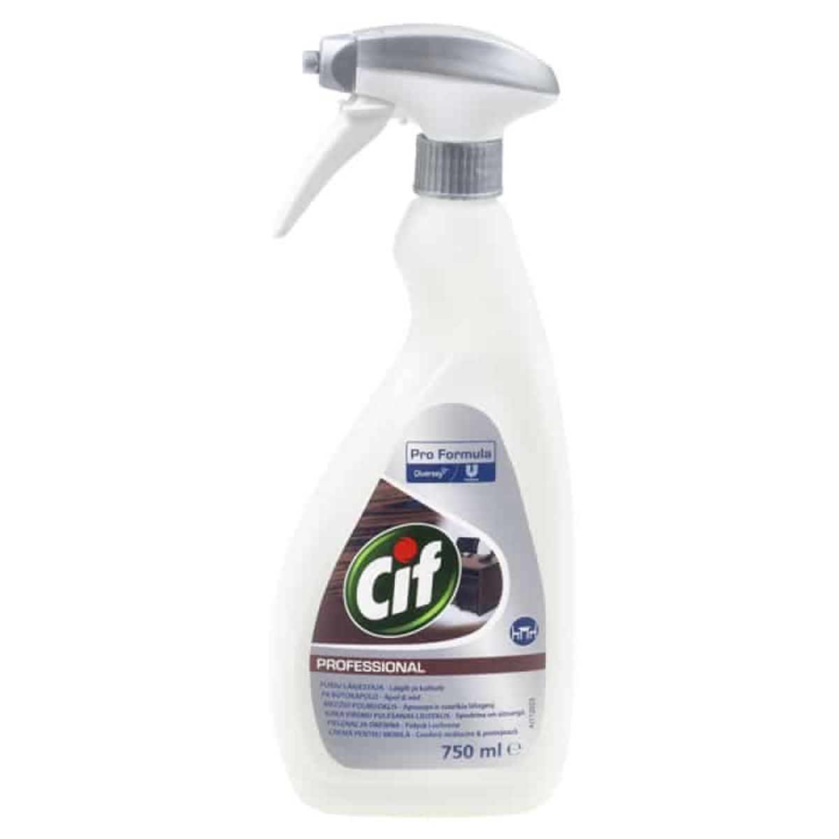 Møbelpolish CIF Diversey 750ml sprayflaske.