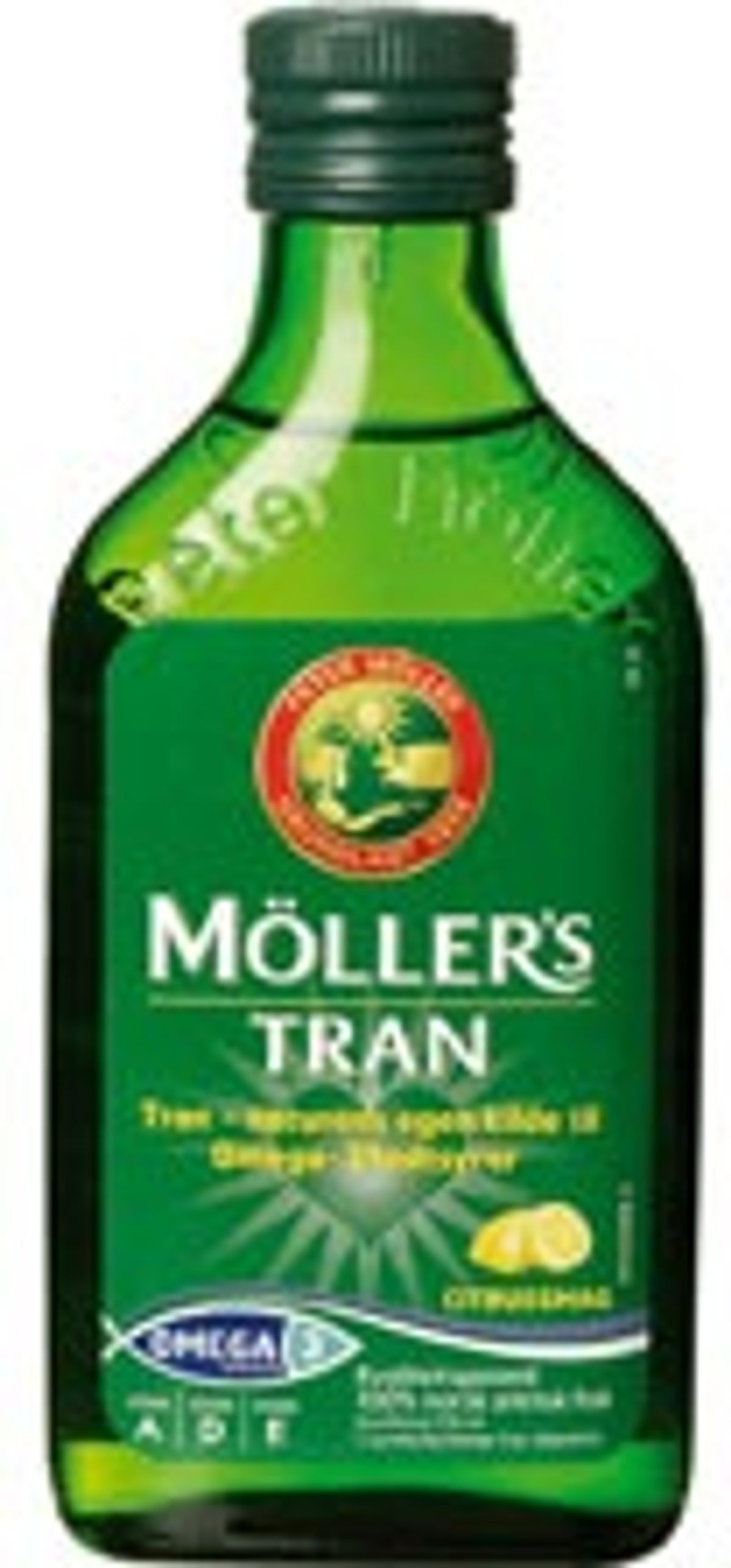 Møllers Tran med citrus smag, 250ml.