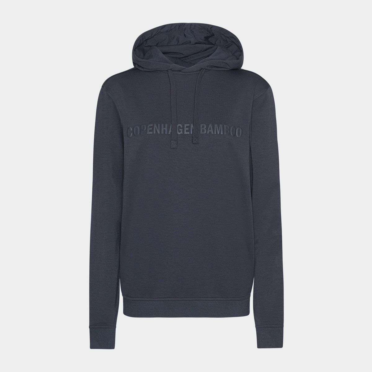 Mørkegrå bambus hoodie med logo fra Copenhagen Bamboo, XS