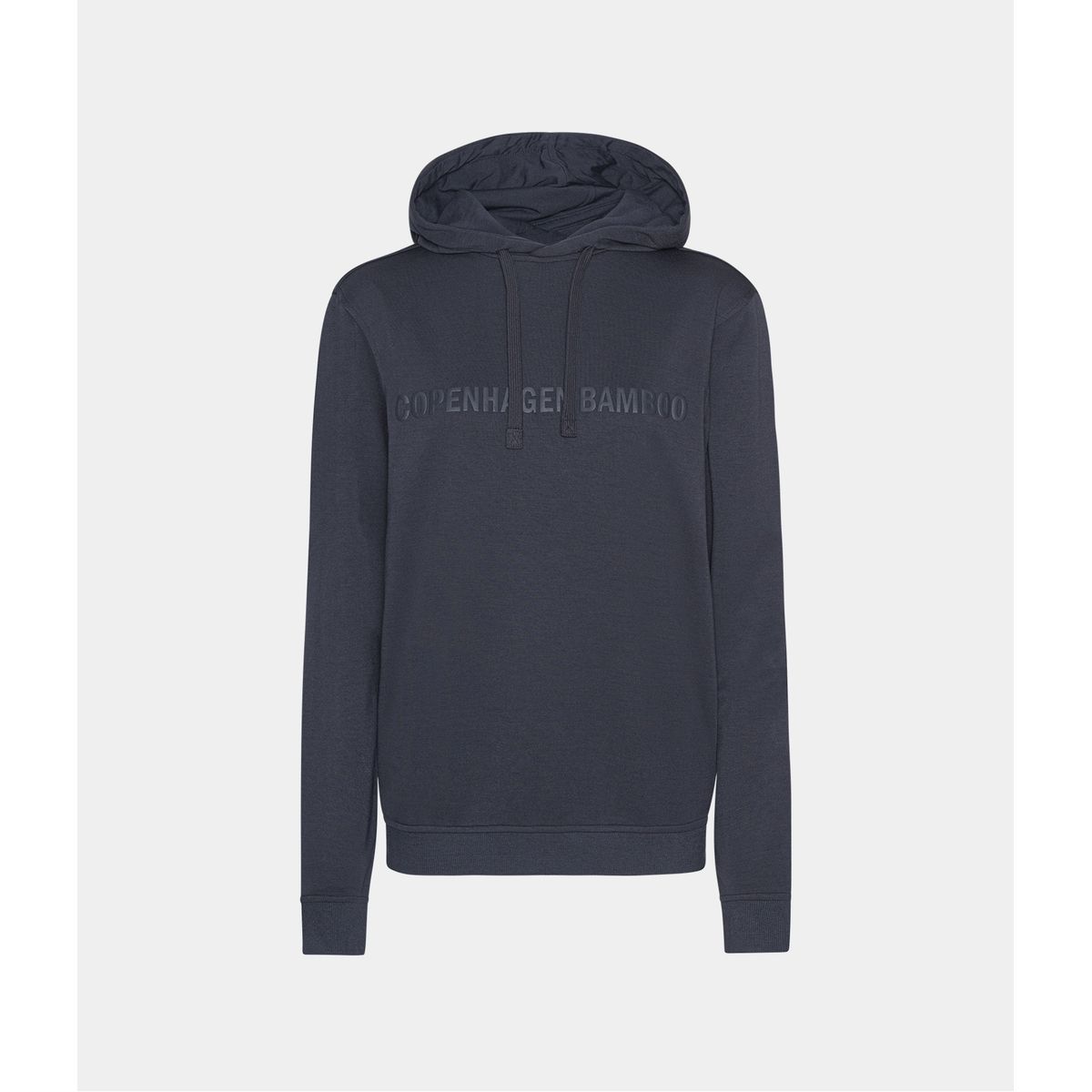 Mørkegrå bambus hoodie til dame med logo fra Copenhagen Bamboo, S