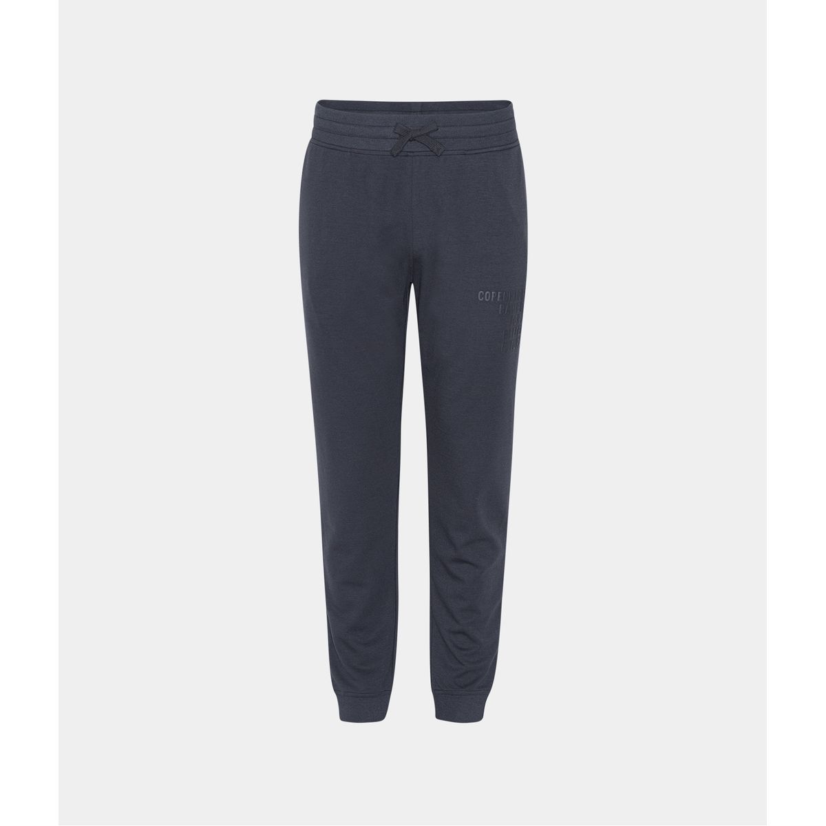 Mørkegrå bambus sweatpants til mænd med logo fra Copenhagen Bamboo, L