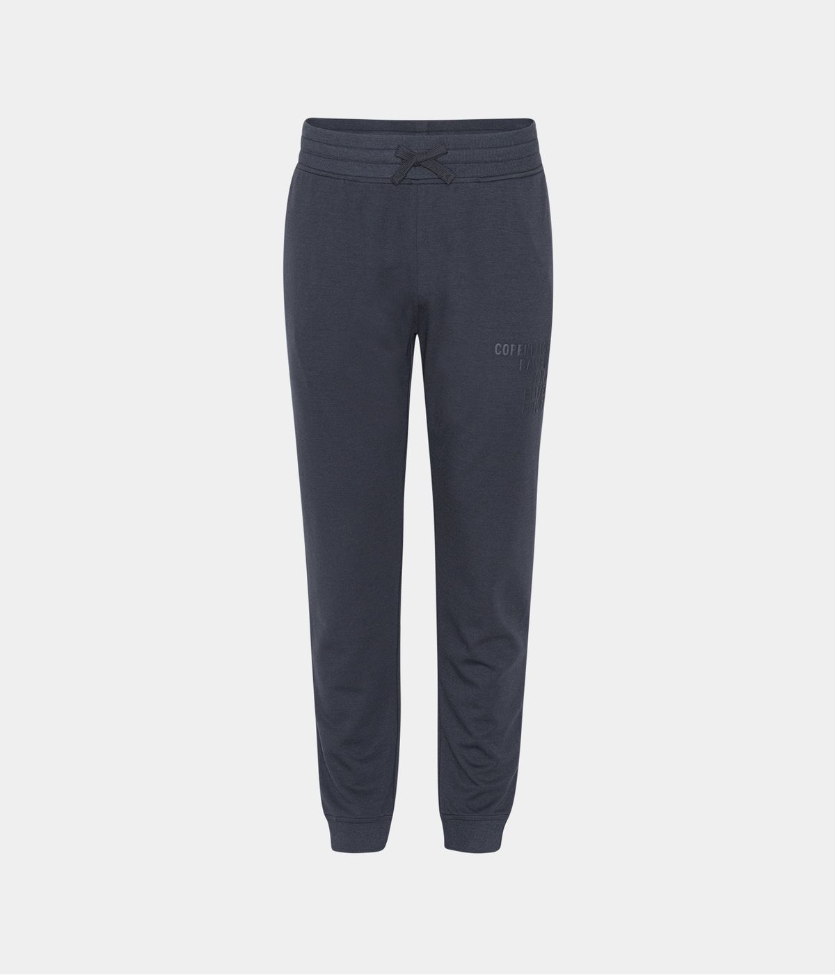 Mørkegrå bambus sweatpants til mænd med logo fra Copenhagen Bamboo, M