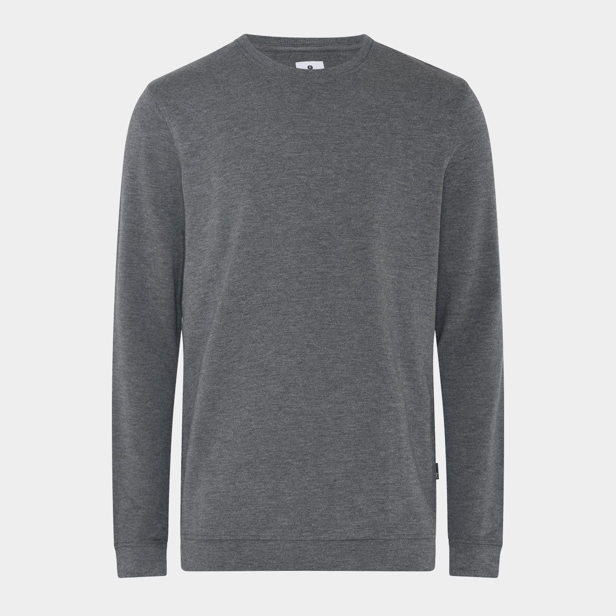 Mørkegrå bambus sweatshirt crew neck til herre fra JBS of Denmark, S