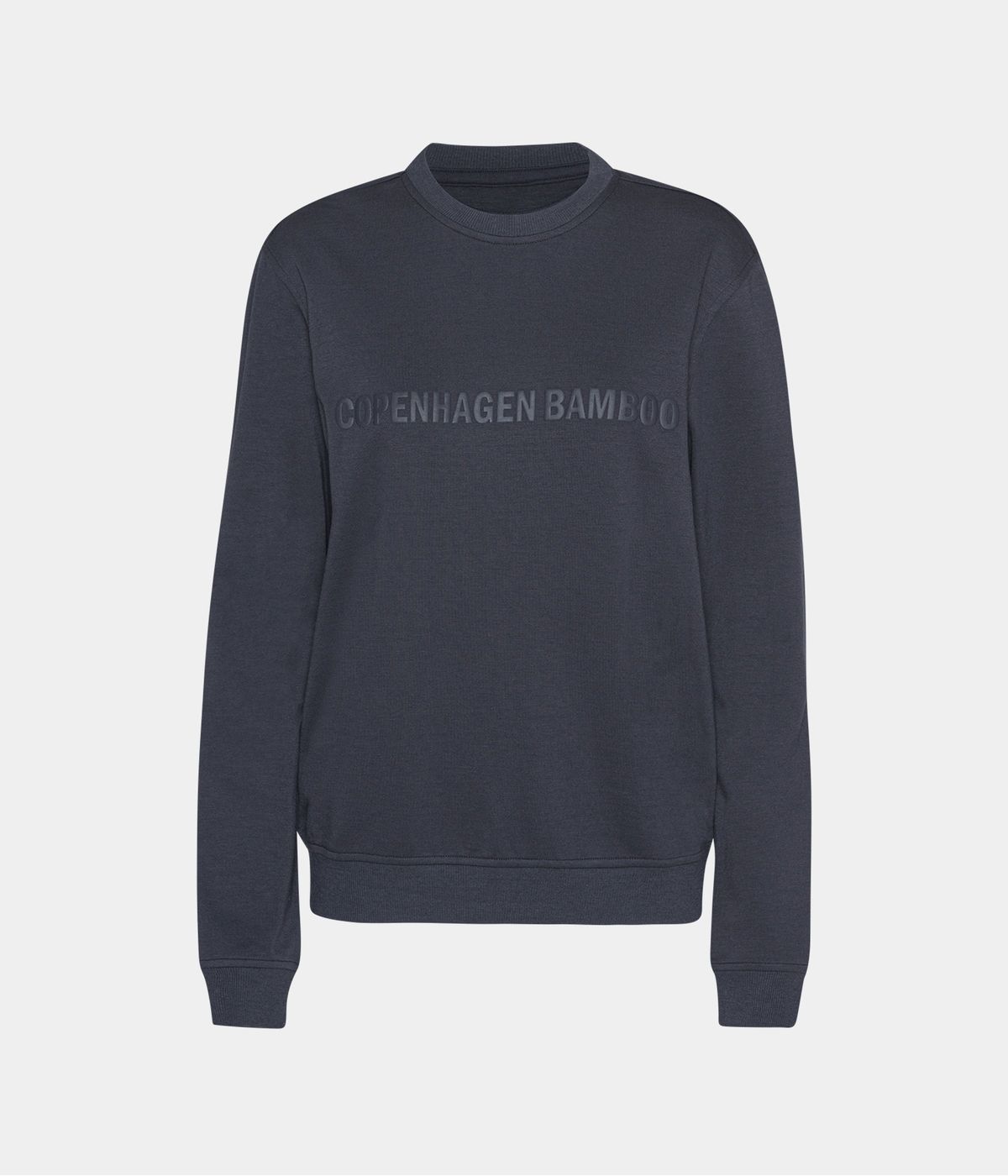 Mørkegrå bambus sweatshirt til dame med logo fra Copenhagen Bamboo, L