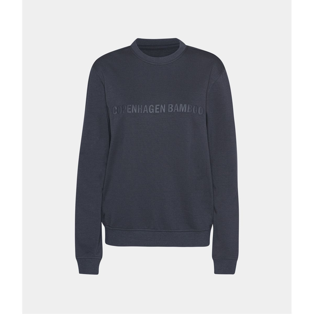 Mørkegrå bambus sweatshirt til dame med logo fra Copenhagen Bamboo, XXL