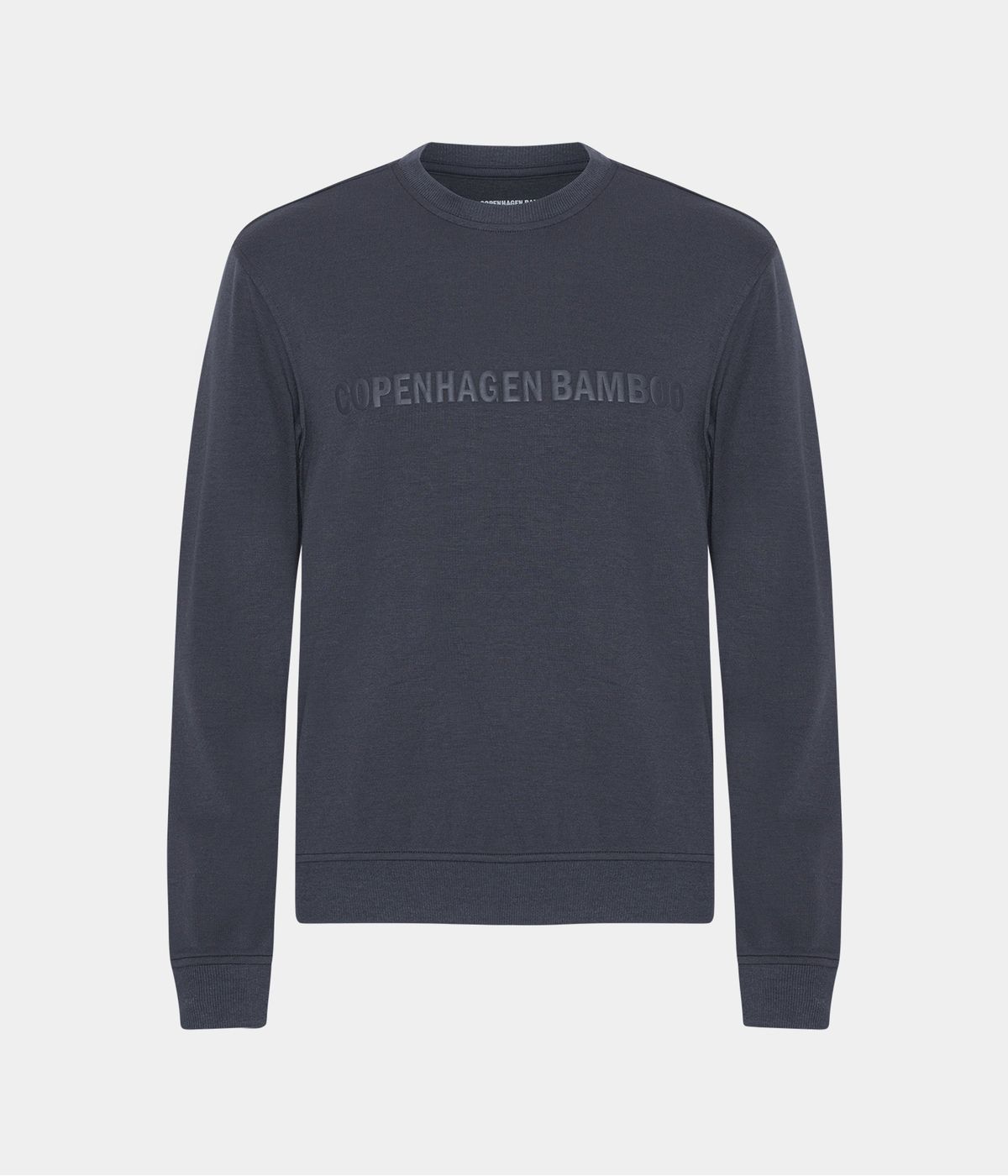 Mørkegrøn bambus sweatshirt til mænd med logo fra Copenhagen Bamboo, L