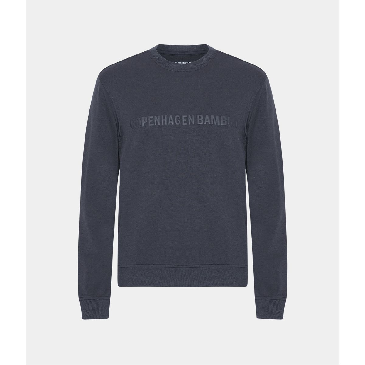 Mørkegrøn bambus sweatshirt til mænd med logo fra Copenhagen Bamboo, M