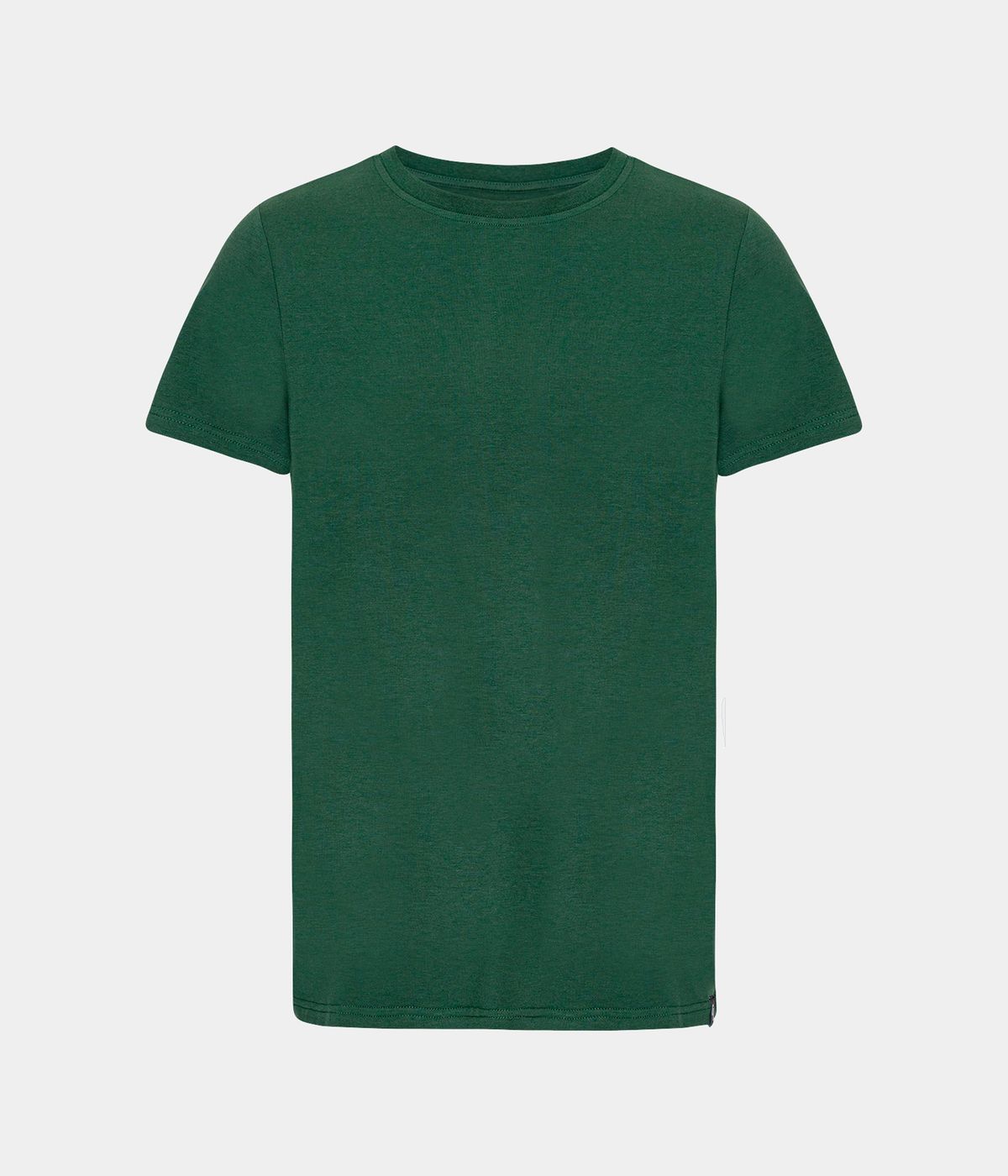 Mørkegrøn bambus T-shirt med crew neck til mænd fra Copenhagen Bamboo, L