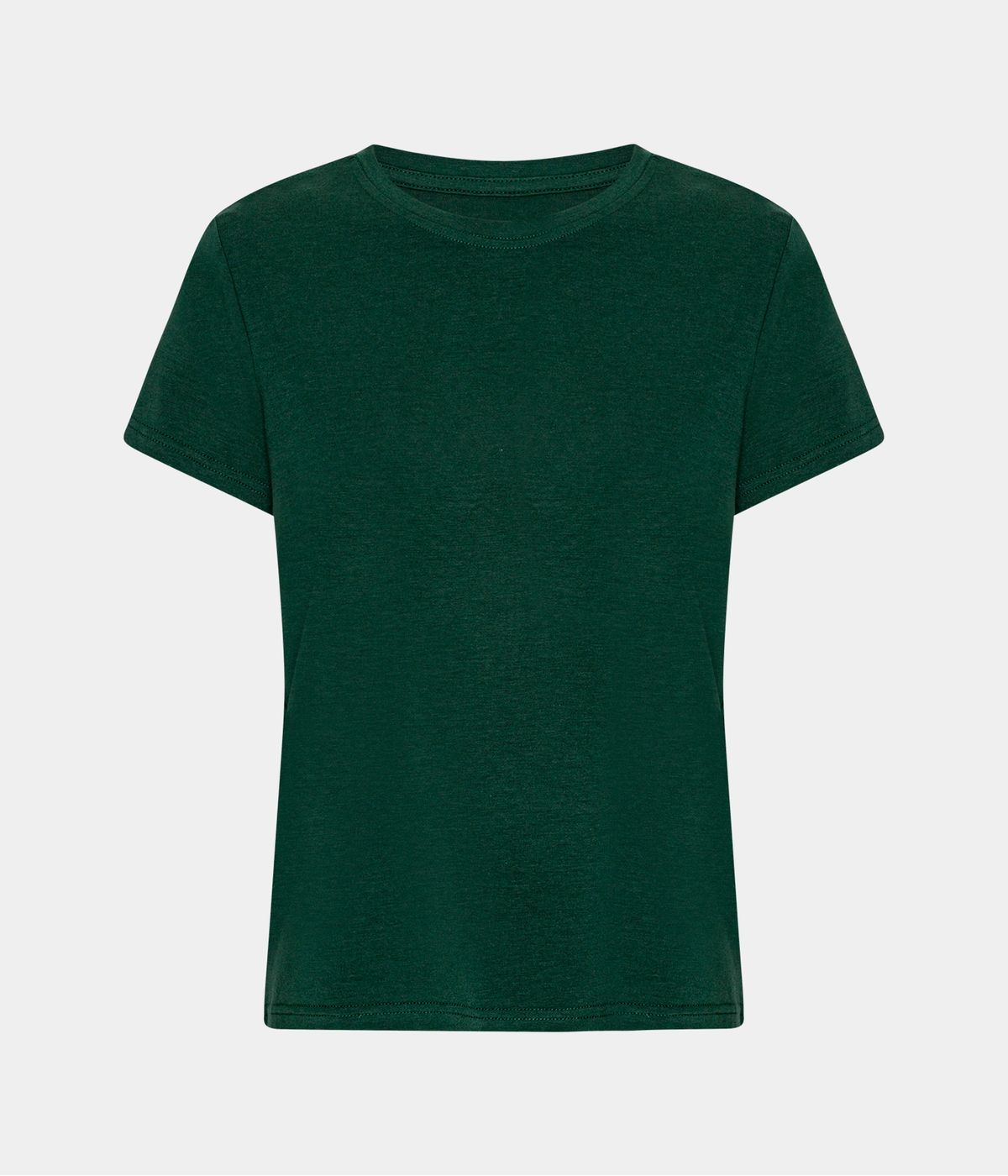 Mørkegrøn kortærmet bambus T-shirt til dame fra Copenhagen Bamboo, L