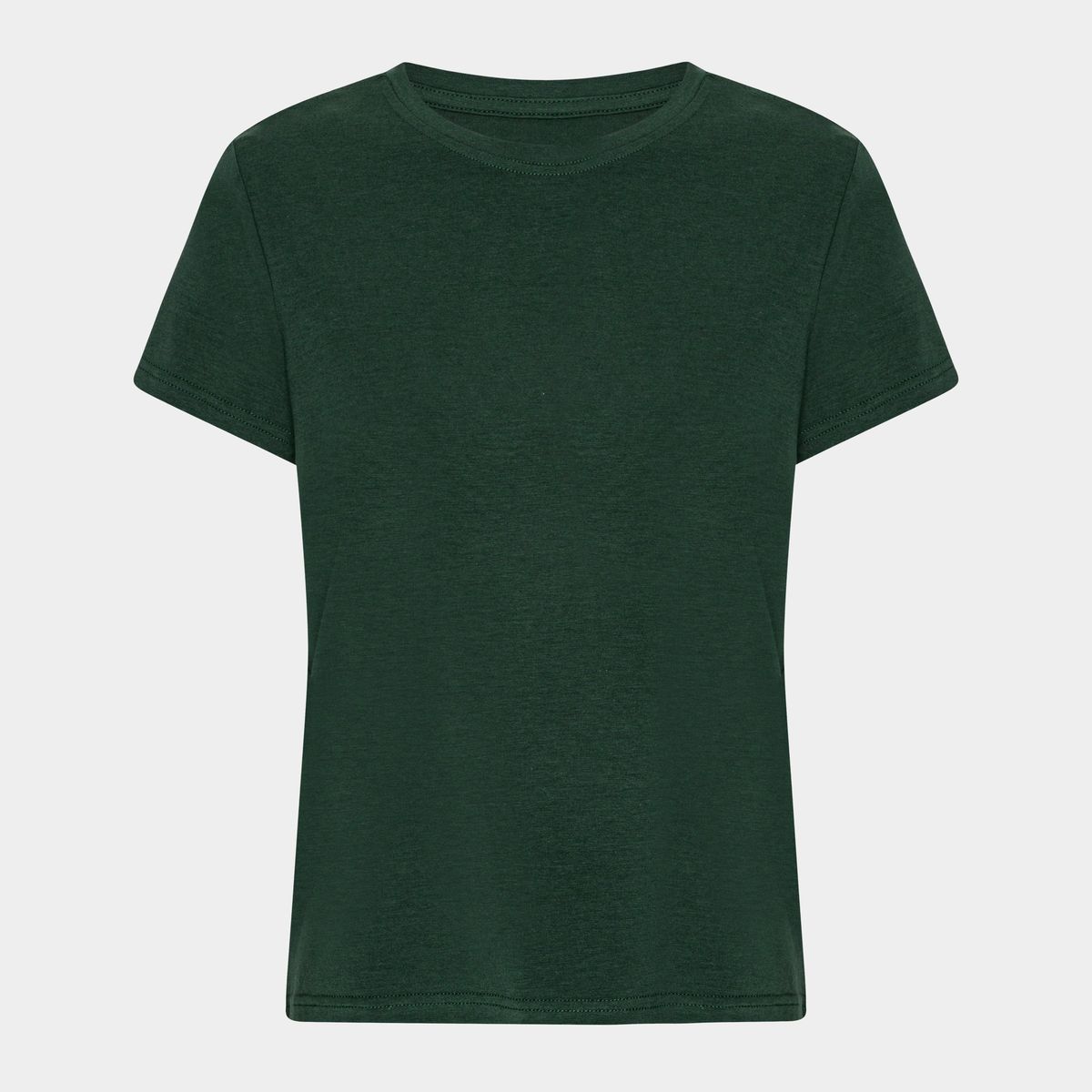 Mørkegrøn kortærmet bambus T-shirt til dame fra Copenhagen Bamboo, M