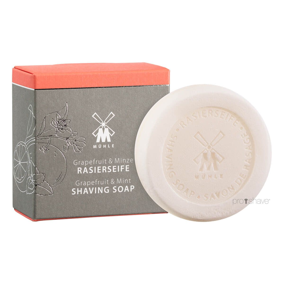 Mühle Barbersæbe, Grapefrugt & Mint, 65 gr.