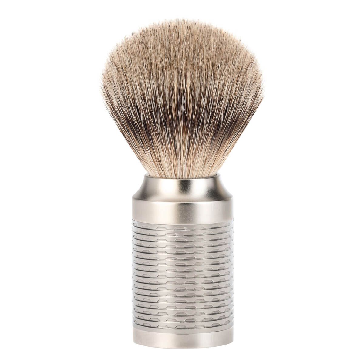 Mühle Silvertip Barberkost, 21 mm, Rocca, Rustfrit stål - Mat finish