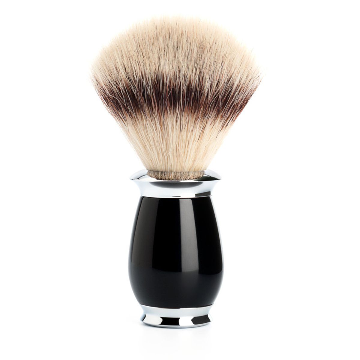 Mühle Silvertip Fibre ® Barberkost, 21 mm, Purist, Sort Kunstharpiks