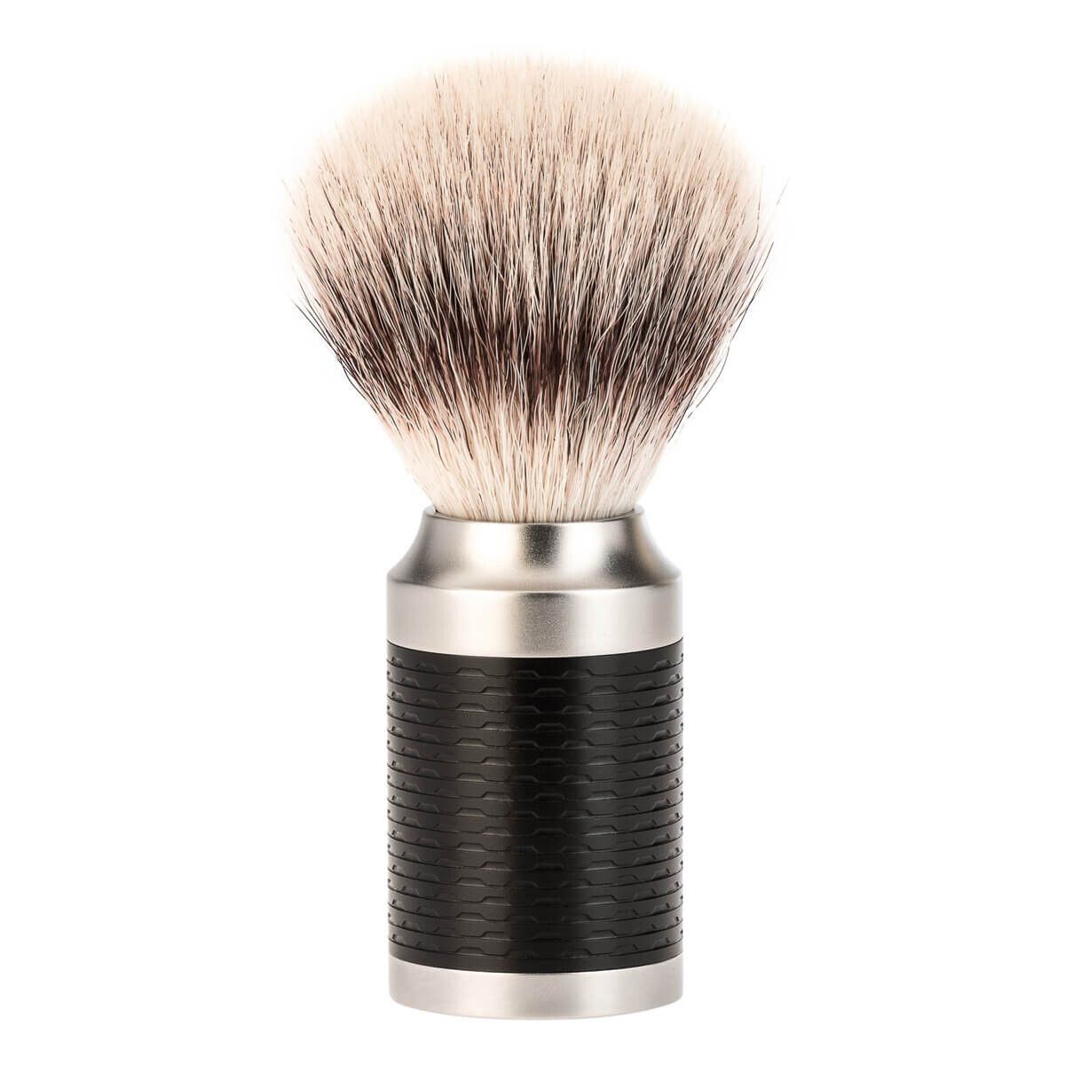 Mühle Silvertip Fibre ® Barberkost, 21 mm, Rocca, Rustfrit stål