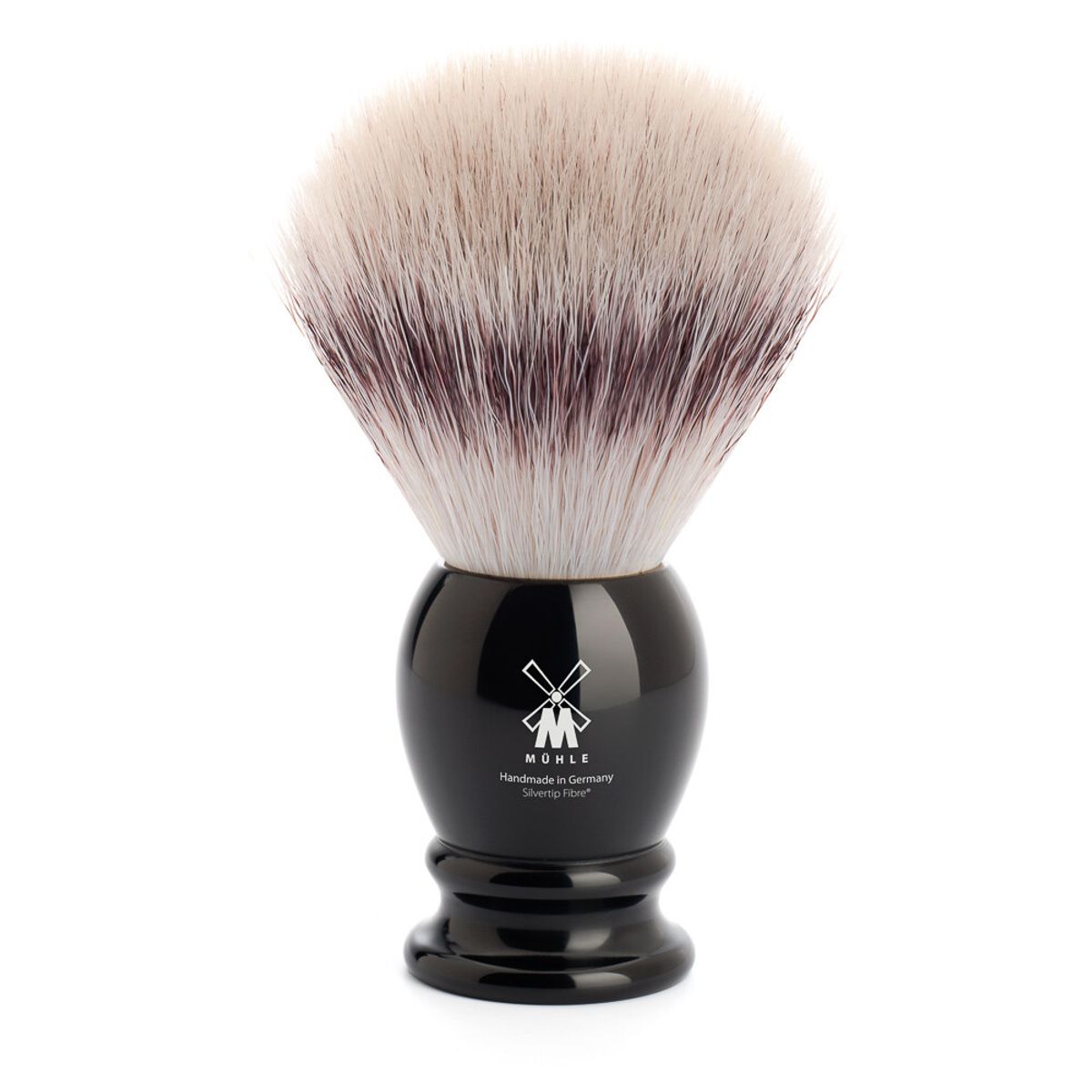 Mühle Silvertip Fibre ® Barberkost, 25 mm, Classic, Sort Kunstharpiks