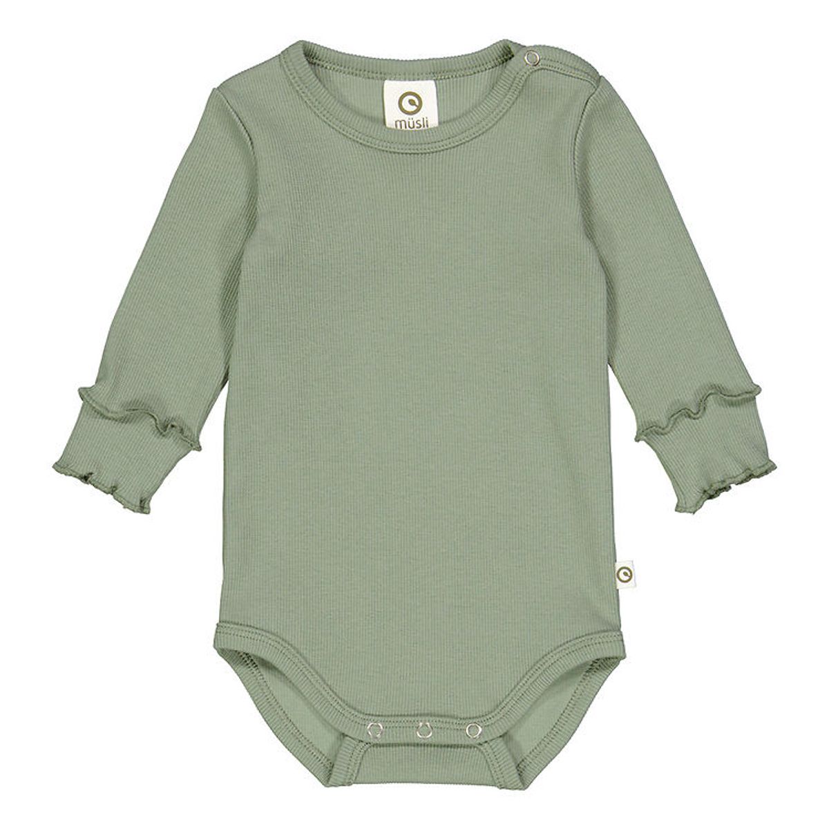 Müsli Body l/æ - Rib - Cozy Me - Poetry Green