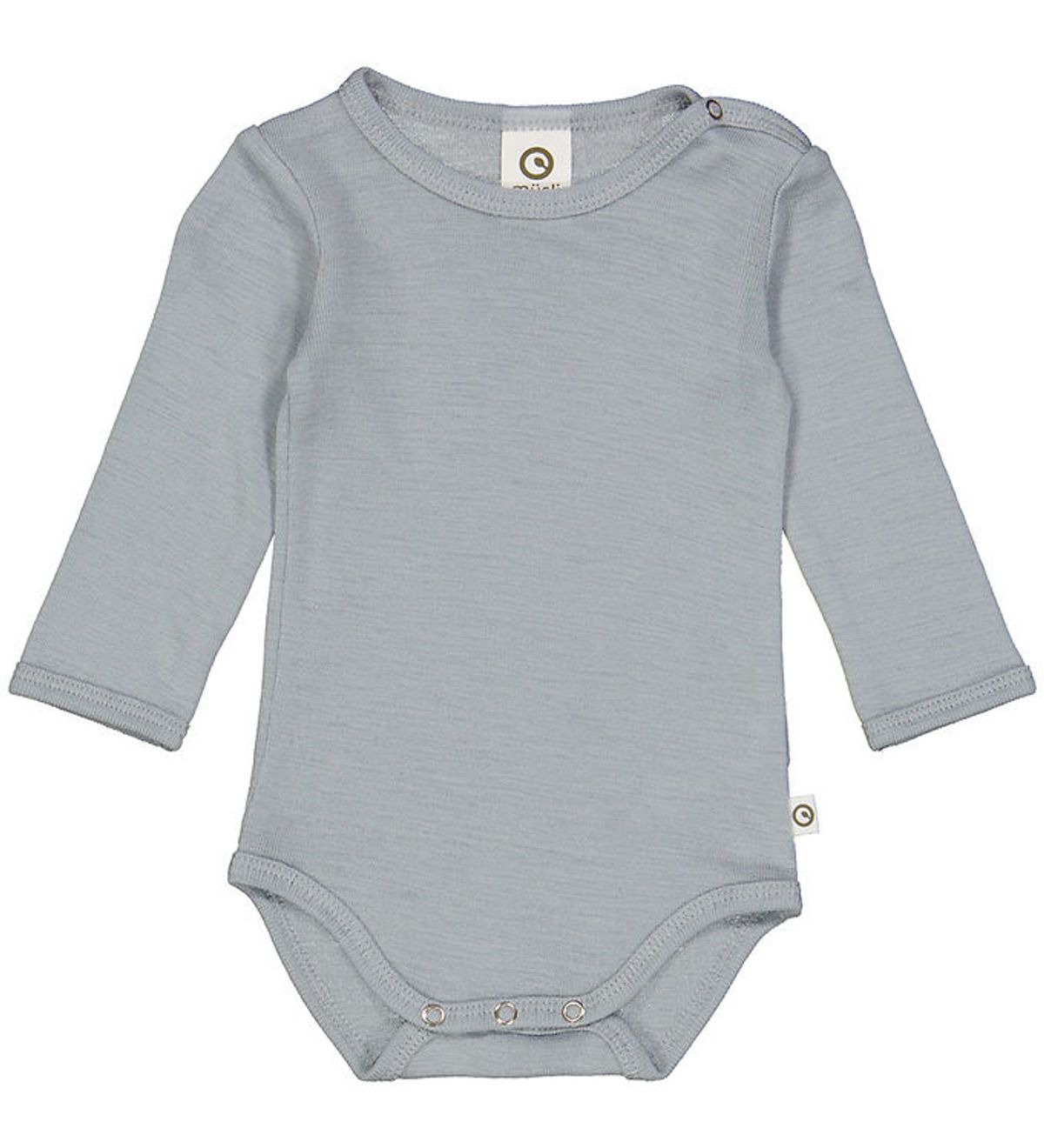 Müsli Body l/æ - Uld - Woolly - Jasmin Blue